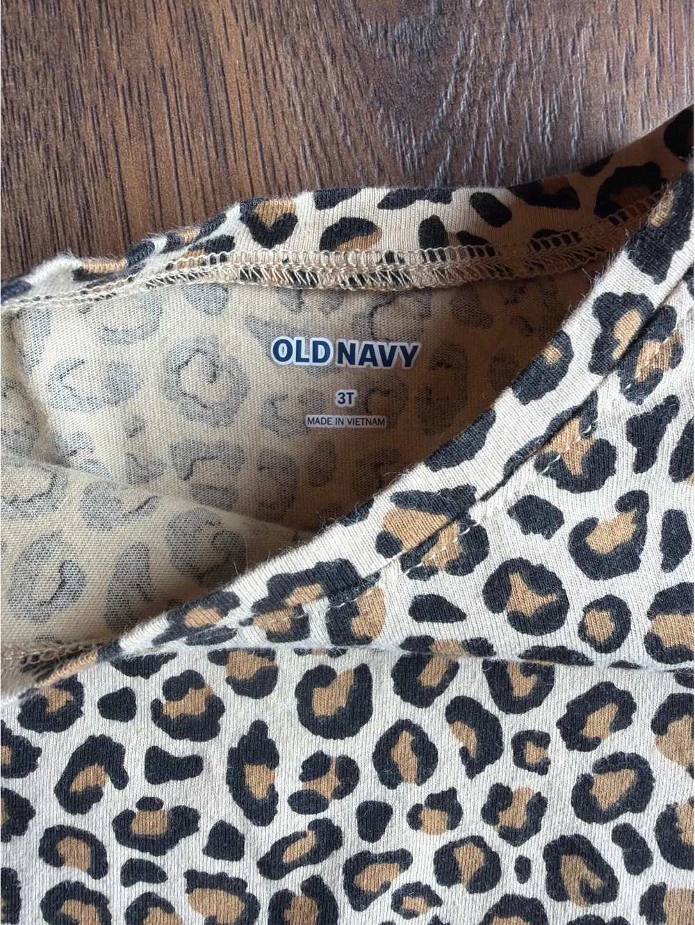 Old Navy Toddler Girls' Leopard Print Long Sleeve Dress Size 3T